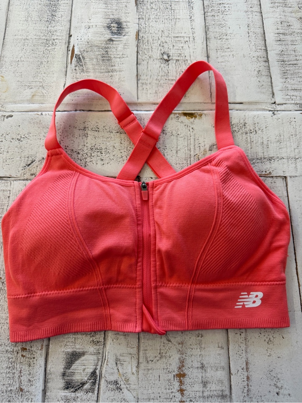 New Balance Zip Front High Impact Sports Bra